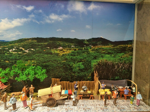 農村集市場(chǎng)景復原沙盤(pán)模型